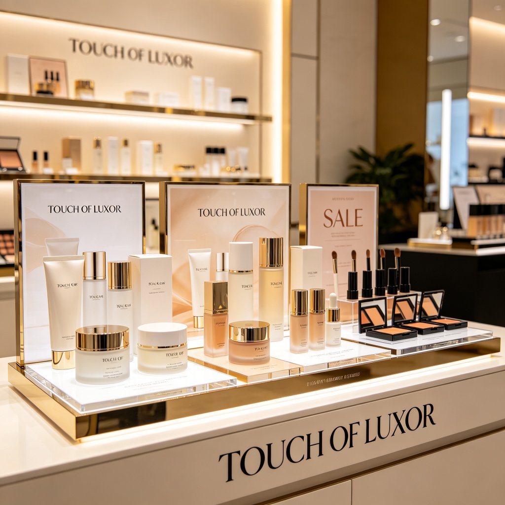 Beauty retail promotion display